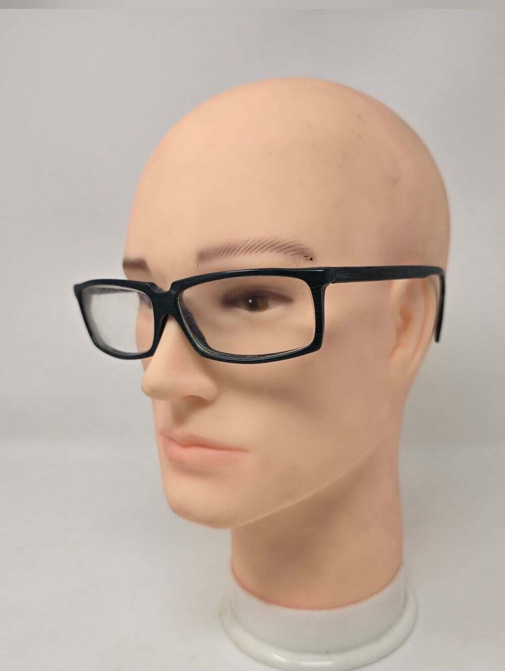 Alain Mikli Mens Eye Glasses Frames Green Marbled Vintage 80s Rectangle Handmade